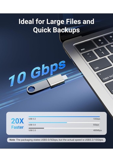 Usb-c To Usb 3.0 Adaptör 2 Li Set Kompakt Yıldız Işığı Dönüştürücü Pratik Seti