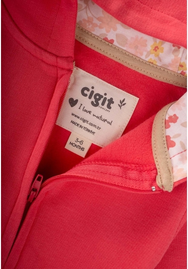 Fermuarlı Tulum 0-3 Yaş Mercan Mercan