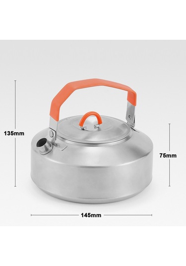 Mufunye Çadır Ve Piknik İçin Taşınabilir Kahve Kazanı , 1l , Antikaynarca Silika Jel Saplı Çok Renkli