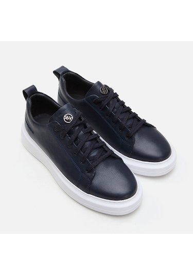 Hotiç Hakiki Deri Lacivert Erkek Günlük Ayakkabı 02ayh281320a680 Lacivert