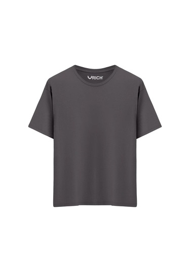 Erkek 4 Lü Paket %100 Pamuk Oversize Tişört Basic Bisiklet Yaka Kısa Kollu T-shirt SIYAH