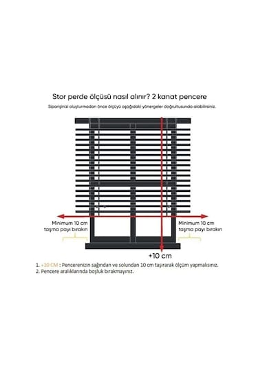 Çift Mekanizmalı Tül Ve Stor Perde - Model 8 Beyaz