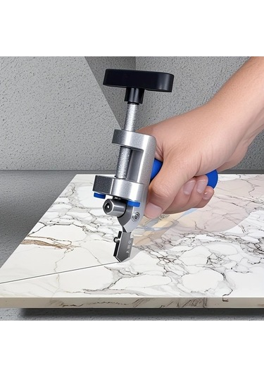 Willowhaven Silvery 2si1 Elmaslı Manuel Seramik Ve Cam Kesici Dayanıklı Metal Tabanlı Gümüşi