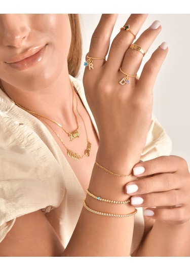 Kuyumcudukkani Siyah Damla Taşlı "trend"yüzük-10436-r-blk Rose