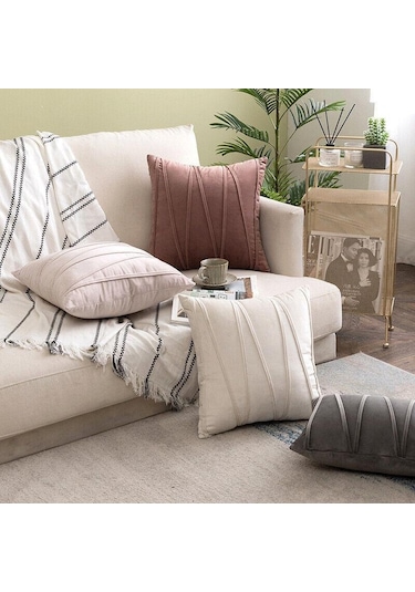 Koyu Pembe Yenı 18 "20" Kadife Düz Yumuşak Minder Örtüsü Atmak Yastık Kılıfı Kanepe Ev Dekor 50x50cm