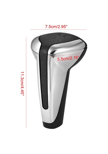 Dianziye Peugeot 307 Ve Citroen C4 Sega İçin Dayanıklı, Su Geçirmez, Konforlu Vites Kolu Kapağı - Abs+pvc Malzeme, Gümüş+siyah Renk, 13mm Montaj Delikli Çok Renkli