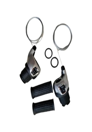 Bisiklet Grıp Shıft Vites Kolu 7 Li Index Kdsg-43 Shmn Model Gri - Siyah