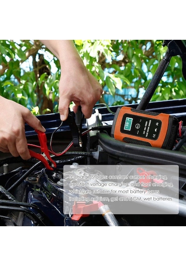 Suofeng 12v 5a Akıllı Araç Akü Şarj Cihazı - Hızlı Şarj, Tam Otomatik, Lcd Ekranlı, Kurşun Asit Aküler İçin
