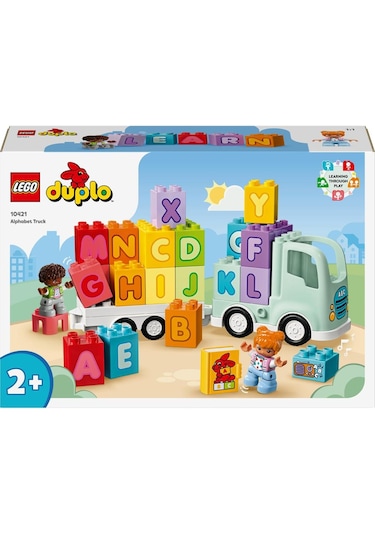 LEGO® DUPLO® Kasabası Alfabe Kamyonu Oyuncağı 10421 2+ Eğitici Oyuncak Yapım Seti - 36 Parça