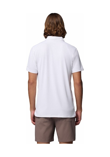 Columbia Am1495 Tech Trail Utility Polo Erkek T-shirt-32726 Beyaz