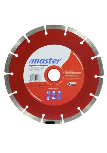 First Master Segmentli Elmas Kesici Disk 180 Mm