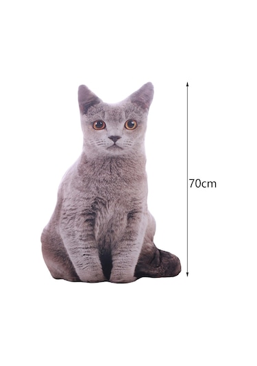 Suntek 3d Simülasyon Kedi Peluş Oyuncak Gerçekçi Sevimli