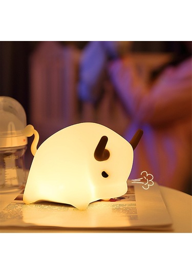 Nayomiglow İnek Gece Lambası Yumuşak Silikon Led Işık Şarj Edilebilir Sevimli Hayvan Gece Lambası Usb Kablosu İle Oda Yatak Odası Dekoru İçin Beyaz Nayomiglow İnek Gece Lambası Yumuşak Silikon Led Işık Şarj Edilebilir Sevimli Hayvan Gece Lambası Usb Kablosu İle Oda Yatak Odası Dekoru İçin Beyaz