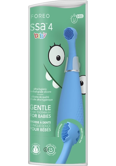 Issa 4 Baby - Bebekler İçin Sonic Diş Fırçası , Bubble Blue Dino