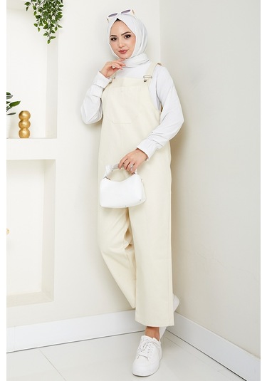 Tek Cepli Bahçıvan Tulum 1553 - Bej Bej