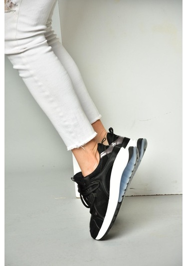 Fox Shoes S973413104 Siyah Kumaş Spor Ayakkabı Sneakers Siyah