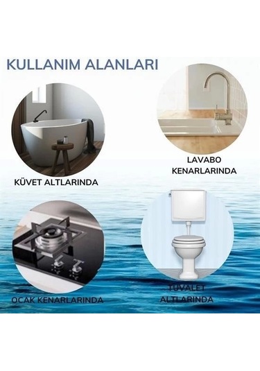 Su Sızdırmaz Banyo Mutfak Lavabo Küvet İzolasyon Şerit Bant Pratik Ürün