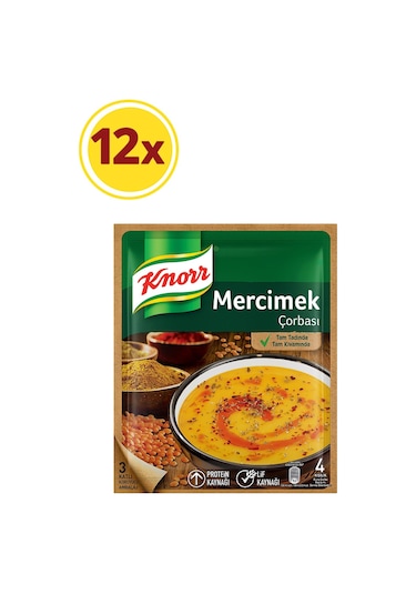 Knorr Mercimek Çorbası 12 x 76 G