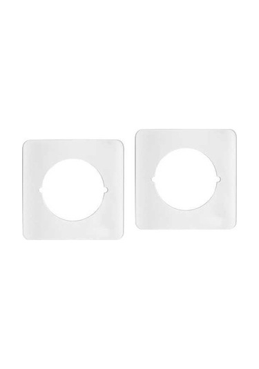 Besthome1 2 Adet Kapı Güçlendirme Plakası Kolu Sabitleme Braketi Beyaz