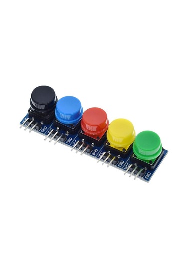 5pcs 12x12mm Büyük Anahtar Modülü Büyük Düğme Modülü Hafif Dokunmatik Anahtar Modülü Şapka Yüksek Seviye Çıktı