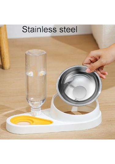 Cbtx Kedi Ve Köpek Mama Ve Suluk Pet Yeme Seti Kombinasyon Kasesi Mor