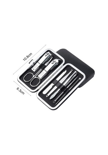 Moda Ouzhan 1 Takım Profesyonel Manikür Kesiciler Kompakt Paslanmaz Çelik Rahat Kılıf Manikür Seti Pedikür Malzemeleri F