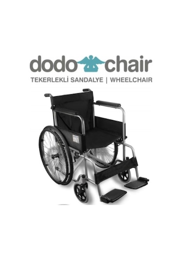 Dodo Standart Katlanabilir Tekerlekli Sandalye Siyah