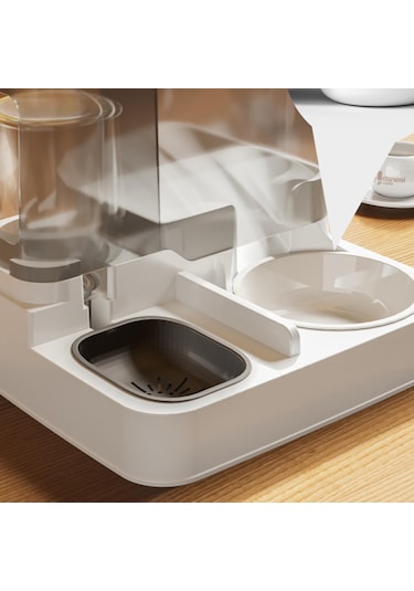 Suntek 2& 39 Si 1 Arada Evcil Hayvan Besleyici Pürüzsüz Gri