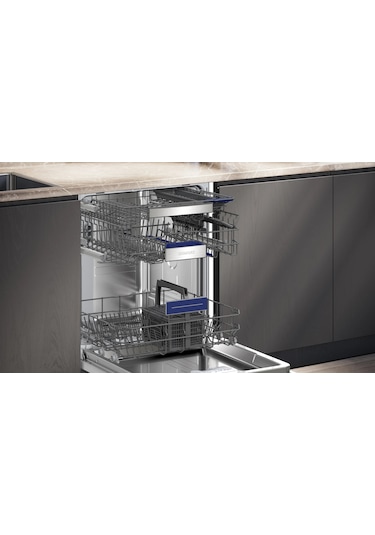Siemens iQ500 SN45EB01NT 6 Programlı 13 Kişilik Bulaşık Makinesi Siyah