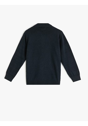 Koton Dik Yaka Fermuar Kapamalı Basic Okul Hırkası Lacivert 5wkb90010tt Lacivert