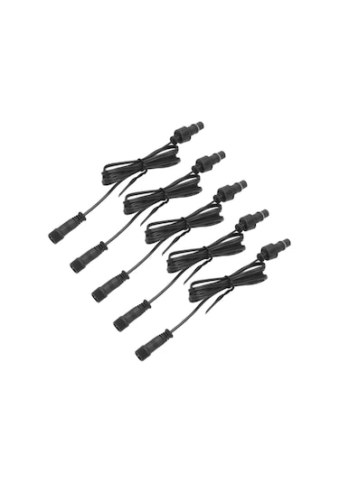 Mufunye 5 Adet 1m Ip67 Su Geçirmez 2 Pinli Led Denizaltı Lambası Uzatma Kablosu, Pvc Malzeme, Bahçe/trase Lambaları İçin Hızlı Bağlantı