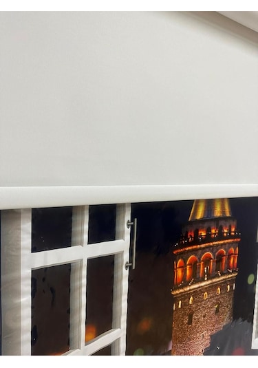 Blackout Işık Geçirmeyen Stor Perde Beyaz Beyaz