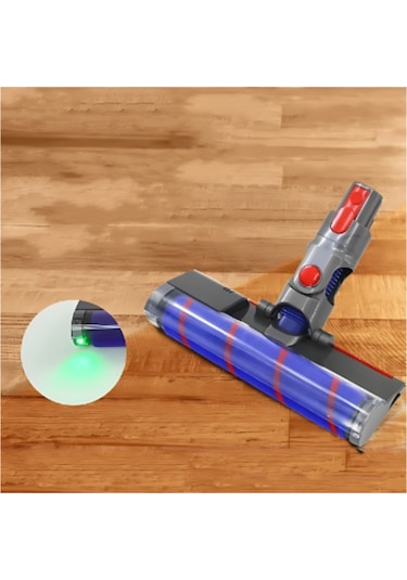 Xindoker  V7 V8 V10 V11 V15 V10 Slim V12 Slim Uyumlu Çift Amaçlı Yumuşak Fırça Başlığı - Zemin Ve Halı Temizliği  V7 V8 V10 V11 Uyumlu