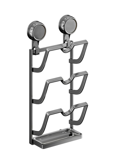 Suntek Paslanmaz Çelik Vantuzlu Tencere Kapağı Düzenleyici Gri