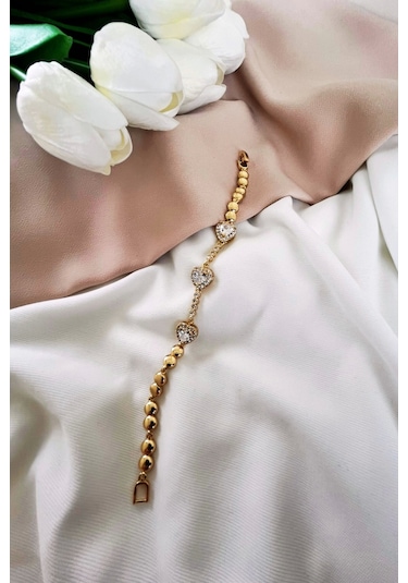 Kuyumcu Model Çelik Kalpli Bileklik Çok Renkli