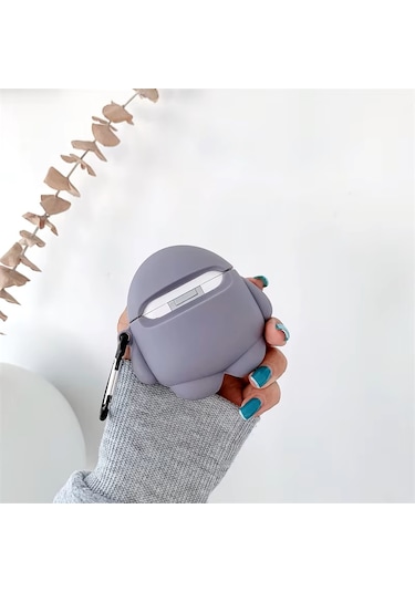 Samsung Galaxy Buds 3 / Galaxy Buds 3 Pro Uyumlu Figürlü Askılı Kılıf Beyaz