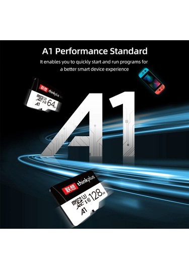 Teltree Lenovo 128gb Tf Hafıza Kartı A1 U3 C10 100mb/s Mobil Telefon, Tablet, Araba Kameraları İçin Dayanıklı Ve Hızlı Depolama