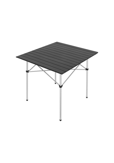 Alüminyum Katlanabilir Kamp Ve Piknik Masası - Omuz Askılı Taşıma Siyah