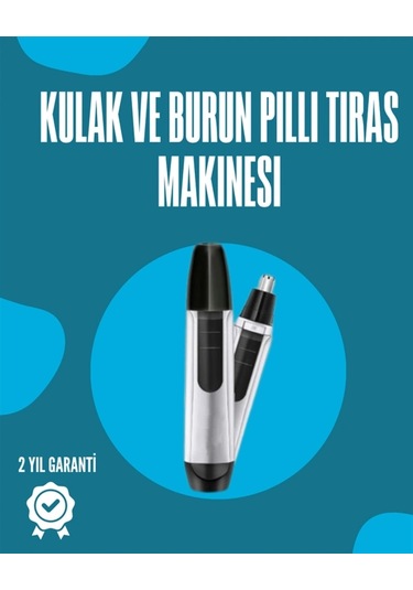 Pil İle Çalışan Kulak, Burun Ve Kaş Tımar Cihazı