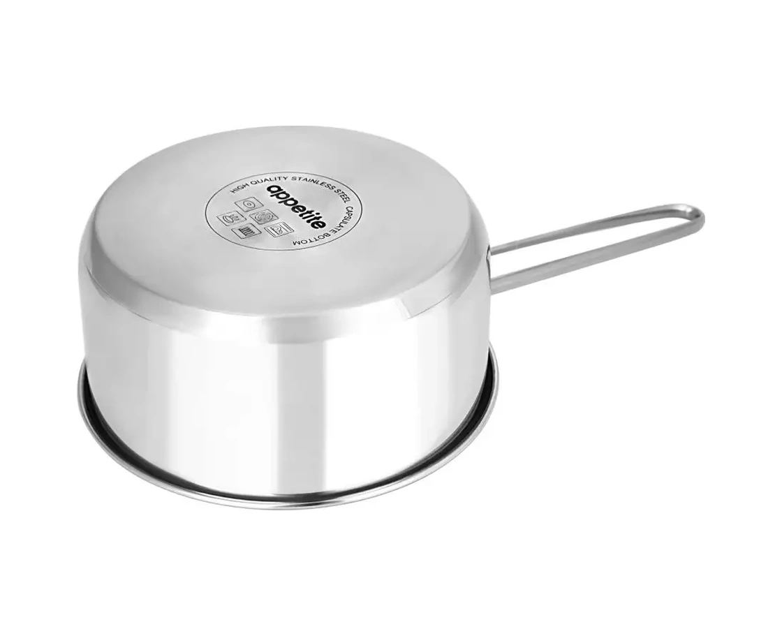 Appetite 0,75 Litre Paslanmaz Çelik Kapaklı Mutfak Kepçesi 39343252 Gri