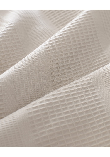 Madame Coco Mathilda Tek Kişilik %100 Pamuk Karde Düz Pike Takımı - Bej 8684427200407 Ekru