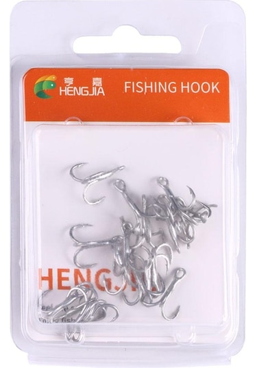 20 Adet/kutu Balıkçılık Üçlü Kanca Döküm Balıkçılık Kanca Yüksek Karbon Çelik Süper Keskin Mukavemetli Karbon Çelik Açı Kanca 12