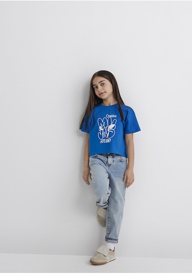 Mavi - Mvjns Crop Mavi Tişört 7610275-70910 Mavi