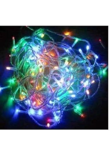 10mt 100 Led Işık Renkli Noel Yılbaşı Agaç Süsleme Led Süs