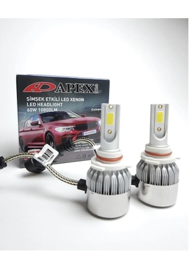Apexi Zenon H11 Led Xenon Şimşek Etkili -10800 Lm 6000k- Yüksek Aydınlatma Gücü