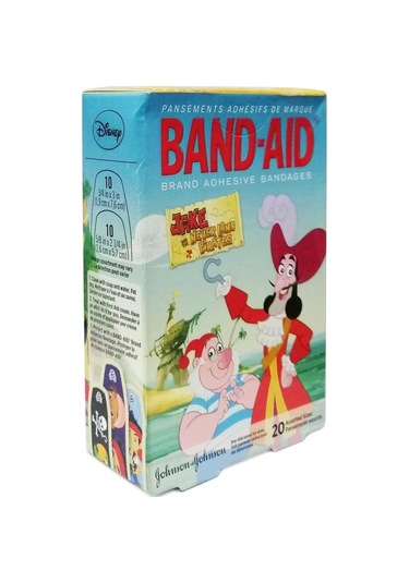 Band Aid Jake Never Land Pirates Yara Bandı Karışık Ölçü 20 Adet