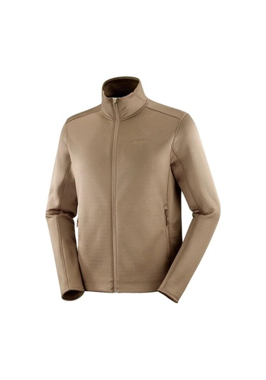 Salomon C23291 Sntial Midfleece Fz Erkek Polar - Kahverengi Kahverengi