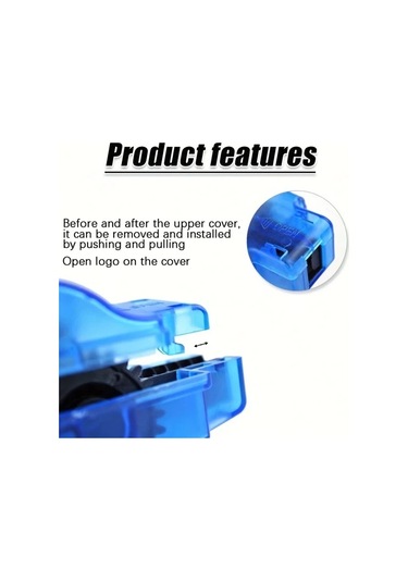 Willowhaven Mavi Taşınabilir Bisiklet Zincir Temizleyici Pratik Bakım Ve Temizlik Seti