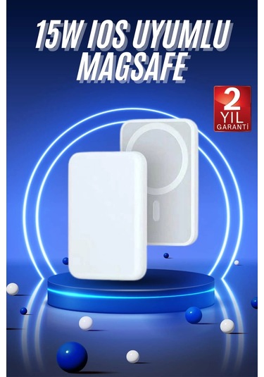 Znv Zenvia Mey İthalat Magsafe Battery Pack Powerbank Kablosuz Şarj 5.000 Mah Znv2025 Cmn