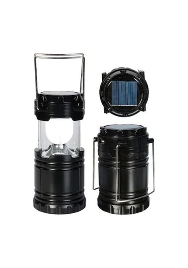 Mobee Solar Şarjlı Güneş Enerjili Fan Kamp Feneri Güneş Paneli Mavi